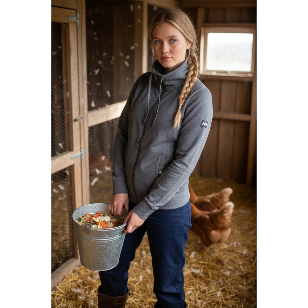 Helly Hansen Gorpcore Cottagecore‎ Full Zip Hoodie Charcoal Heathered  Size L